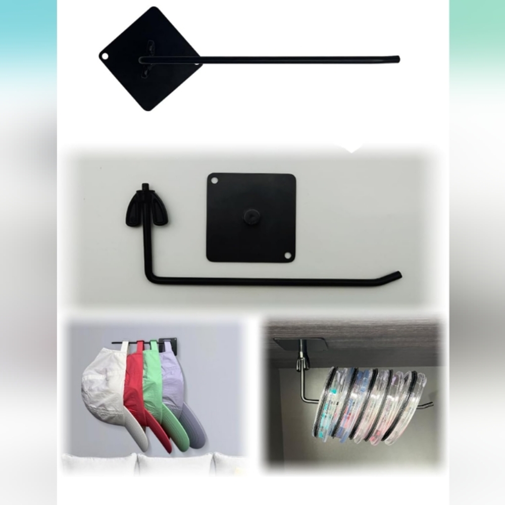Multifunctional Swivel Hook Baseball Hat Organizer Square (1pc)
